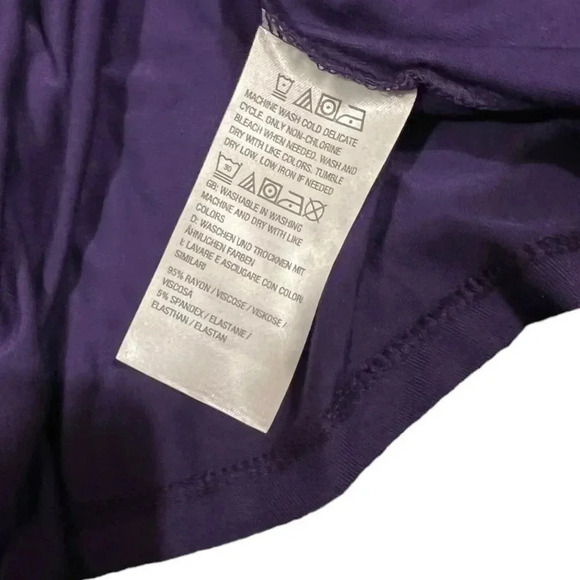 J Jason Wu Purple 3/4 Sleeve Jersey Midi Dress L - Picture 5 of 5